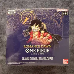 One Piece Romance Dawn Booster Box OP-01 1st Wave English Blue Bottom CASE FRESH - Image 1