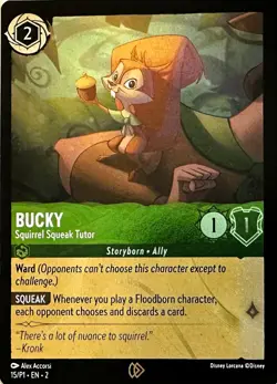015/P1 Disney Lorcana - Bucky - E-2 - Englisch - Promo Holo/Foil NM - Image 1