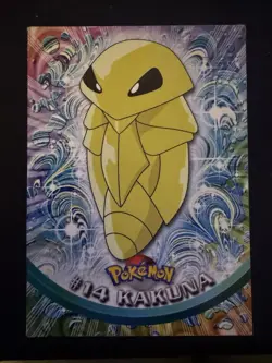 Kakuna #14 - Blue Logo - Non-Holo - SERIES 1 - TOPPS POKEMON CARD - LP - Image 1