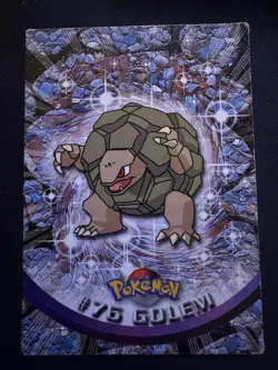 Golem #75 - Blue Logo - Non-Holo - SERIES 1 - TOPPS POKEMON CARD - HP - Image 1
