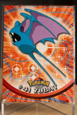 Zubat 41 Vintage Regular Pokemon Topps Card NM - Image 1