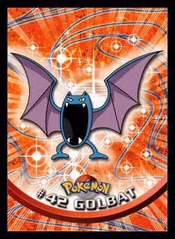 Pokemon Topps TV Animation Edition #42 Golbat Blue Logo Card - Image 1