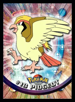 Pokemon Topps TV Animation Edition #18 Pidgeot Blue Logo Card - Image 1