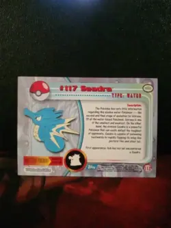 Pokemon Topps Trading Cards Series 2 TV Animation Edition #117 Seadra - Image 2