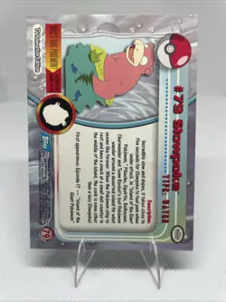 Topps Series 2 1999 TV Animation Ed SLOWPOKE #79 Pokemon Character Card - Image 2