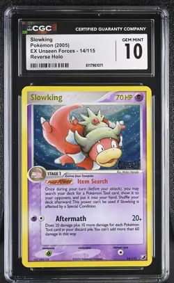 CGC 10 Slowking EX Unseen Forces 14/115 Reverse Holo STAMPED Pokemon Card - Image 1