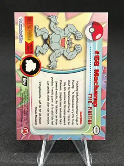 Pokemon Card - Machoke #67 - Topps Series 1 - Black Logo - Image 2