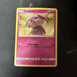 Snubbull 15/18 Holo Detective Pikachu Pokemon TCG Card D2 - Image 1
