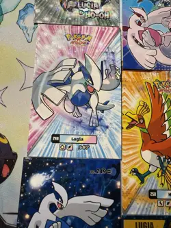 8 Lugia & Ho-Oh Cracked Ice Holo Different Non-TCG Set Pokemon Cards & 1 Sticker - Image 3