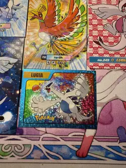 8 Lugia & Ho-Oh Cracked Ice Holo Different Non-TCG Set Pokemon Cards & 1 Sticker - Image 5