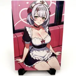 Genshin Impact Noelle Sexy Anime Waifu Girl Doujin Lewd Goddess Story Art Card - Image 1