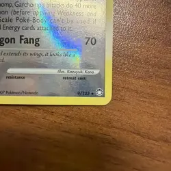 Pokemon Garchomp TCG Reverse Holo Rare Card 9/123 Mysterious Treasures - Image 2