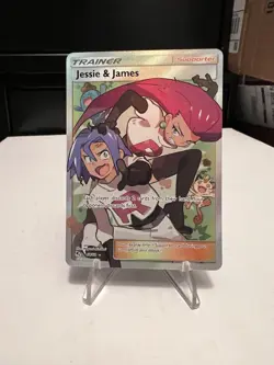 Pokemon TCG Hidden Fates Trainer Jesse and James Ultra Rare Full Art Card 68/68 - Image 1