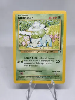 Pokemon TCG Bulbasaur Legendary Collection 68/110 Regular Common Card Vintage NM - Image 1
