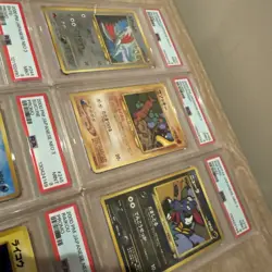 Pokemon TCG Card Japanese Neo Genesis Premium File 3 Set PSA Graded 9 slabs - Image 2