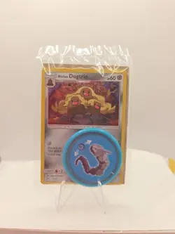 Pokemon TCG Alolan Dugtrio McDonald's Promo 2019 Holo Card 11/12 Sealed With Toy - Image 1