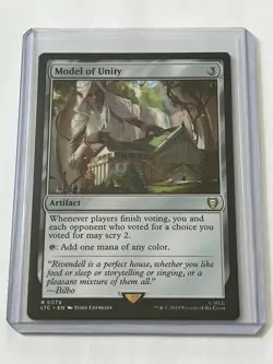 Model of Unity 78 MTG LOTR Tales of Middle Earth 2023 Mint - 9.0 + Non Foil Rare - Image 1