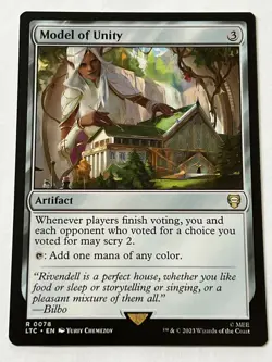 Model of Unity 78 MTG LOTR Tales of Middle Earth 2023 Mint - 9.0 + Non Foil Rare - Image 4