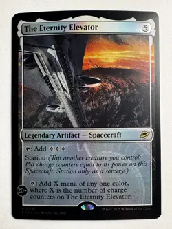 The Eternity Elevator Foil – Edge of Eternities #241 Legendary Mana Rock MTG - Image 1