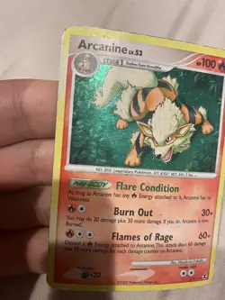 Arcanine (#1/111) - Holofoil DP - Rising Rivals HP Pokemon - Image 2