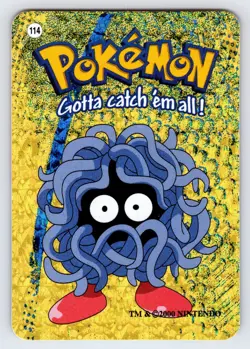 Tangela #114 Pokemon Vending Prism Holo Sticker Card Nintendo Authentic - Nm/Vlp - Image 1