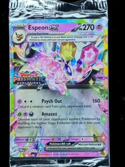Espeon ex 34 STAMPED SEAELD Pokemon Prismatic PRE 2025 NM 🔥🔥🔥 - Image 1