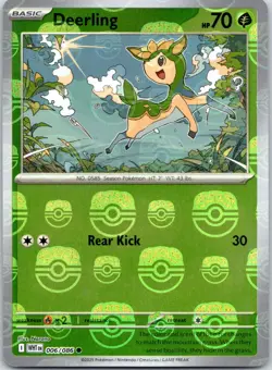 Deerling (Master Ball Pattern) Holo #006/086 SV: White Flare Pokemon NM - Image 1