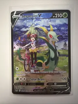 Pokemon - Serperior V - TG13/TG30 SWSH12: Silver Tempest Trainer Gallery - NM - Image 1
