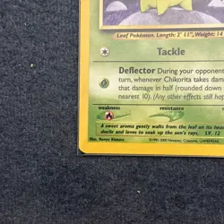 Pokemon TCG Chikorita 53/111 Neo Genesis Vintage LP - Image 2