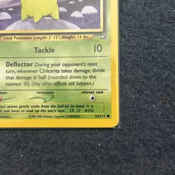 Pokemon TCG Chikorita 53/111 Neo Genesis Vintage LP - Image 3