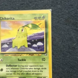 Pokemon TCG Chikorita 53/111 Neo Genesis Vintage LP - Image 4