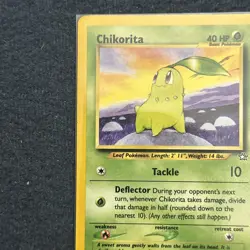 Pokemon TCG Chikorita 53/111 Neo Genesis Vintage LP - Image 5