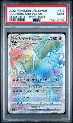 PSA 9 Mint 2022 Pokemon Charizard VSTAR #118/100 s9 Star Birth Japanese 118 - Image 1