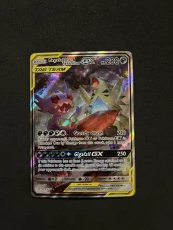 Pokemon Mega Sableye & Tyranitar GX TAG TEAM SM-Unified Minds Ultra Rare Holo D… - Image 1