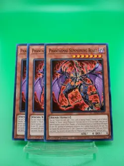 3x Phantasmal Summoning Beast 1st Edition Common PHNI-EN014 Yu-Gi-Oh! - Image 1