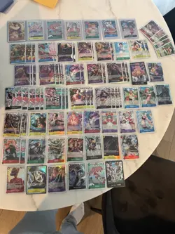 Bandai One Piece Card Game 90 Card Lot Luffy Hancock Robin Foil Regular English - Image 1