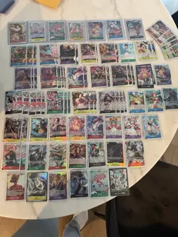 Bandai One Piece Card Game 90 Card Lot Luffy Hancock Robin Foil Regular English - Image 2