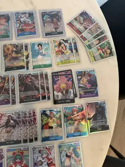 Bandai One Piece Card Game 90 Card Lot Luffy Hancock Robin Foil Regular English - Image 3