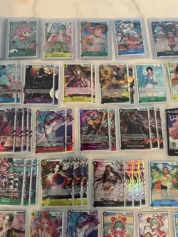 Bandai One Piece Card Game 90 Card Lot Luffy Hancock Robin Foil Regular English - Image 4