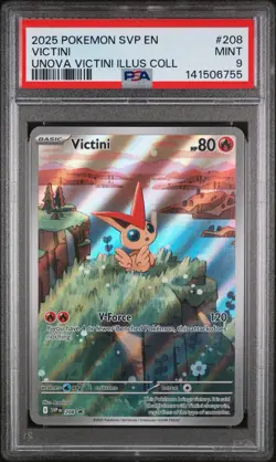 Pokemon TCG Victini Black Star Promo PSA 9 MINT Holo Rare Card - Image 1