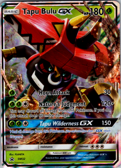 Tapu Bulu-GX - SM32 - Pokemon Sun & Moon Promo Ultra Rare Card - Image 1