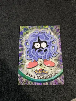 TANGELA #114 - Blue Logo - NON-HOLO - SERIES 2 - TOPPS POKEMON CARD - LP - Image 1