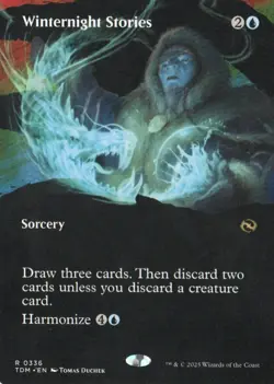 MTG TARKIR DRAGONSTORM WINTERNIGHT STORIES BORDERLESS RARE - Image 1