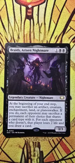 Braids, Arisen Nightmare Commander: Edge of Eternities Regular Rare MTG NM - Image 1