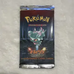 Pokemon TCG Neo Revelation Booster Pack 2001 English Wizards Misdreavus - Image 1