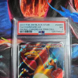 2017 Pokemon SM Black Star Promo Charizard GX #SM60 | PSA 7 Near Mint - Image 3