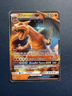 Pokemon TCG Charizard GX SM Black Star Promo SM195 Promo NM - Image 1