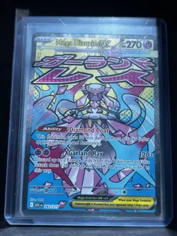 Mega Diancie ex 267/217 Ascended Heroes Evolution Rare Pokemon Full Art Card NM - Image 1