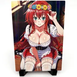High School DxD Rias Gremory Sexy Anime Waifu Girl Lewd Goddess Story Art Card - Image 1