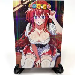 High School DxD Rias Gremory Sexy Anime Waifu Girl Lewd Goddess Story Art Card - Image 2